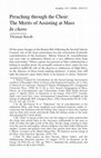 Research paper thumbnail of Preaching Through the Choir: The Merits of Assisting at Mass ‛In choro’