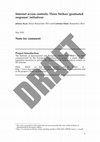 Research paper thumbnail of Internet access controls: Three Strikes ‘graduated response’ initiatives 
