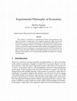 Research paper thumbnail of Experimental Philosophy of Economics