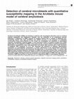 Research paper thumbnail of Detection of cerebral microbleeds with quantitative susceptibility mapping in the ArcAbeta mouse model of cerebral amyloidosis
