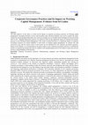 Research paper thumbnail of Corporate Governance Practices and Its Impact on Working Capital Management: Evidence from Sri Lanka