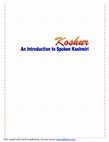 (PDF) Koshur: An Introduction to Spoken Kashmiri