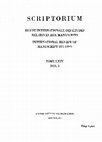 Research paper thumbnail of L'écriture de l’hypatos Jean Pothos Pédiasimos d’après ses scholies aux Elementa d’Euclide, Scriptorium 64.1 (2010), 109-119