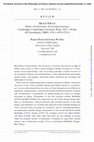 Research paper thumbnail of Review of 'Kuhn's Evolutionary Social Epistemology' (Published Version)