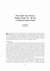 Research paper thumbnail of One Tomb, Two Owners: Theban Tomb 122 - Re-Use or Planned Family Tomb?