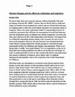 Research paper thumbnail of climate Change and how it affected ancient civilization