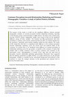 Research paper thumbnail of Customer Perception towards Relationship Marketing and Personal Demographic Variables: A study of Jaffna District, Srilanka