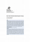 Research paper thumbnail of Kırım Tatar Türklerinin Bahar Bayramı: Tepreş SAĞLIK ŞAHİN, Selcan MTAD 2012, 9 (2): 69-88; DOI: 10.1501/MTAD. 9.2012. 2.14 E-yayın Tarihi: 17 Temmuz 2012