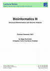 PDF) Bio Inf III Notes