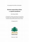 Research paper thumbnail of Nominal Compounding in Nizaa – A cognitive perspective