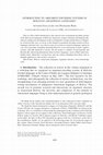 Research paper thumbnail of Introduction to argument-encoding systems in Bolivian Amazonian languages