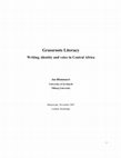 Research paper thumbnail of Grassroots literacy: Writing, Identity and Voice in Central Africa