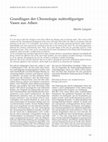 Research paper thumbnail of Grundlagen der Chronologie spätrotfiguriger Vasen aus Athen