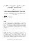 Research paper thumbnail of Kooistra et al 2013 JALC 4, article Roman provisioning part 1