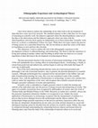 Research paper thumbnail of Ethnographic Experience and Archaeological Theory
