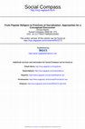 Research paper thumbnail of From Popular Religion to Practices of Sacralization: Approaches for a Conceptual Discussion