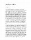 Research paper thumbnail of Made in I.A.S. (Made in the Institute of Aesthetic Studies)