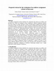 Research paper thumbnail of Proposed criteria for the evaluation of an address assignment scheme in Botswana