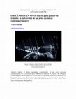 Research paper thumbnail of Obscénicos en vivo: la subversión de las artes escénicas contemporáneas