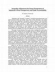 Research paper thumbnail of Inequality of Resources for Future Perspective of Indonesia's Fiscal Transparency and Public Accountability