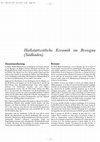 Research paper thumbnail of I. Balzer, Hallstattzeitliche Keramik im Breisgau (Südbaden)