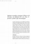 Research paper thumbnail of S. Deffressigne et al., Quelques ensembles céramiques d’Alsace et de Lorraine, du Hallstatt D1 à La Tene A : première synthèse typo-chronologique. 