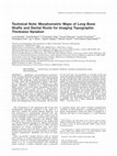 Research paper thumbnail of Technical note: Morphometric maps of long bone shafts and dental roots for imaging topographic thickness variation