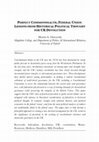 Research paper thumbnail of Perfect Commonwealth, federal Union: Lessons from historical political thought for UK devolution