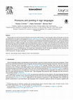 Research paper thumbnail of Pronouns and pointing in sign languages