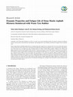 Research paper thumbnail of Dynamic Properties and Fatigue Life of Stone Mastic Asphalt Mixtures Reinforced with Waste Tyre Rubber
