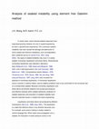 Research paper thumbnail of Analysis of seabed instability using element free Galerkin method