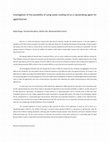 Research paper thumbnail of Investigation of the possibility of using waste cooking oil as a rejuvenating agent for aged bitumen