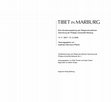 Research paper thumbnail of A098 Tibet in Marburg