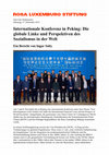 Research paper thumbnail of Internationale Konferenz in Peking: Die globale Linke und Perspektiven des Sozialismus in der Welt [International Conference in Beijing: The Global Left and the Perspectives of Socialism in the World]