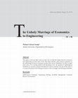 Research paper thumbnail of (2012) "The Unholy Marriage of Economics to Engineering," Atılım Social Sciences Journal 2 (2), pp.37-50