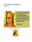 Research paper thumbnail of Chanakya – Where is he when India Needs him?                                  