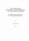 Research paper thumbnail of Die Geburt des Modernen Mysteriendramas aus dem Geiste Weimars. Zur Aktualität Goethes und Schillers in der Dramaturgie Rudolf Steiners (2007)