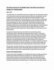 Research paper thumbnail of The future Journey of “Incredible India” and what can be done to change it to “Shining India”