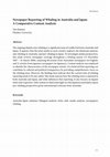 Research paper thumbnail of Newspaper Reporting of Whaling in Australia and Japan: A Comparative Content Analysis,