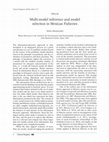 Research paper thumbnail of Inferencia con modelos multiples y selección de modelos en pesquerías mexicanas