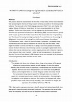 Research paper thumbnail of How Narrow is Narrowcasting? Are regional dialects standardised for national TV?