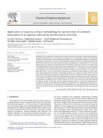 PDF) Biosorption of Cd2+ ions by immobilizede cells of