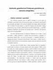 Research paper thumbnail of Analisador gramatical em Prolog para gramáticas de estrutura sintagmática