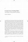 Research paper thumbnail of Creating Cinema's Reading Publics: The Emergence of Film Journalism in Bombay