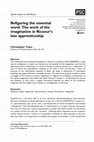 Research paper thumbnail of Refiguring the Essential Word: The Work of the Imagination in Ricoeur's Late Apprenticeship