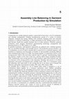 PDF) THE BALANCING OF SEWING PRODUCTION LINES IN GARMENT