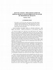 Research paper thumbnail of Sign of a Wave?  The Kansas Court of Appeals Rejects Texas Simplicity in Favor of Transsexual Reality