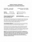 Research paper thumbnail of Gender Variance: Historical Developments and Modern Realities - University of Iowa Syllabus - Spring 2009