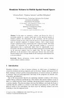 Research paper thumbnail of Simulator Sickness in Mobile Spatial Sound Spaces