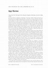 Research paper thumbnail of Review:  Tour of the Nile iPad app by Petrie Museum of Egyptian Archaeology, UCL